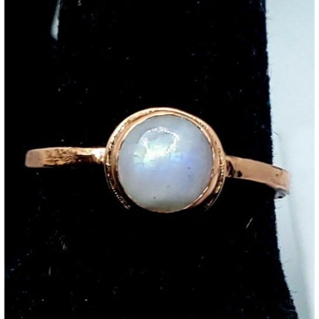 Moonstone Copper Ring